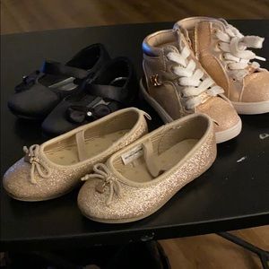 3 pair of Baby shoes size 6